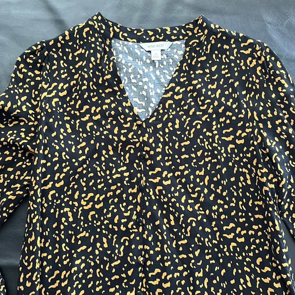 NWT Nine West Animal Print Swing Dress - Picture 3 of 10
